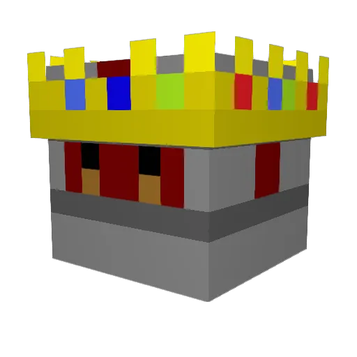 Learn2PlayMine Minecraft avatar head, 3D render