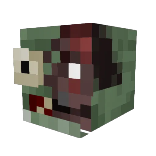 Learn322 Minecraft avatar head, 3D render