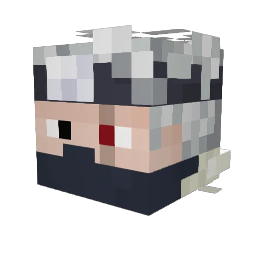 Learn_Tricks Minecraft avatar head, 3D render