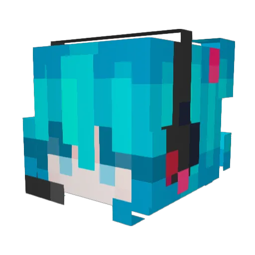 Learning0822 Minecraft avatar head, 3D render