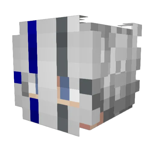 Leartinho Minecraft avatar head, 3D render