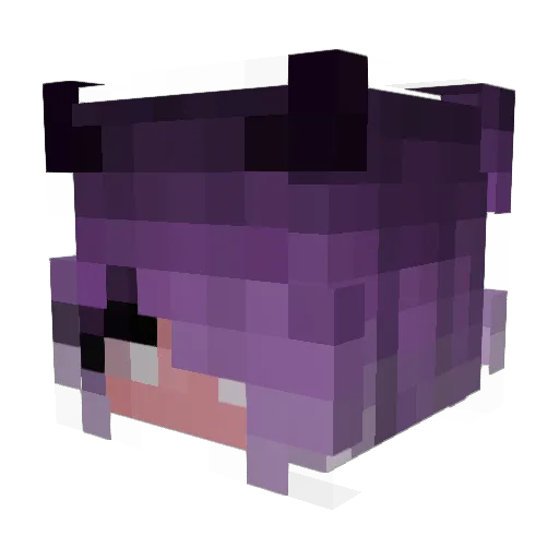 Leasyndra Minecraft avatar head, 3D render