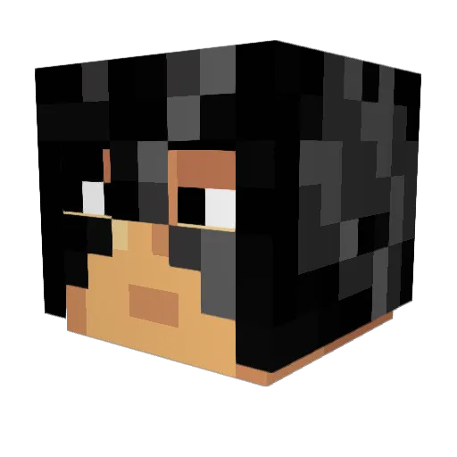 Leatherman88 Minecraft avatar head, 3D render