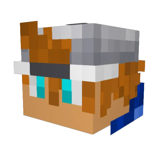 LeavellUp29 Minecraft avatar head, 3D render
