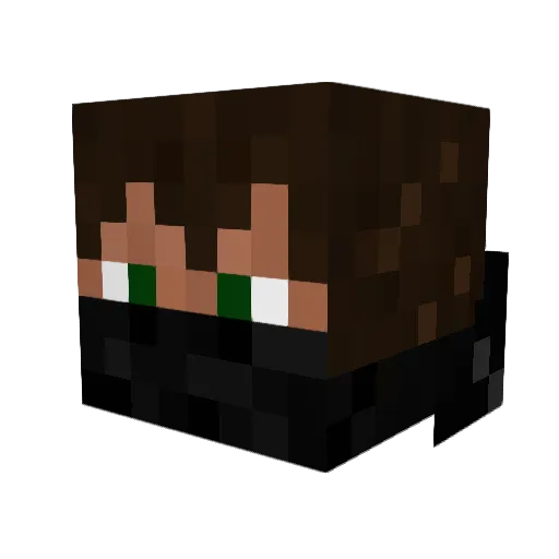LeavesAreGreen Minecraft avatar head, 3D render