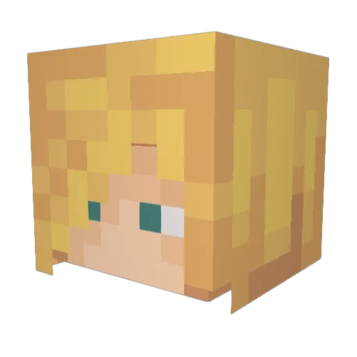 LeaxOmighty5 Minecraft avatar head, 3D render