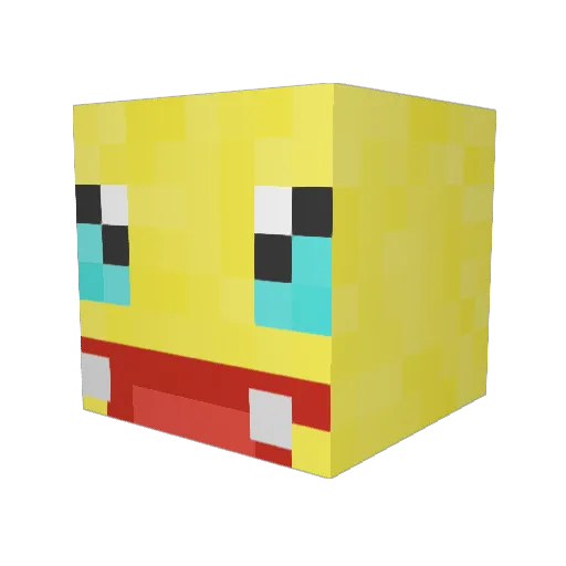 LebTheCrafter Minecraft avatar head, 3D render