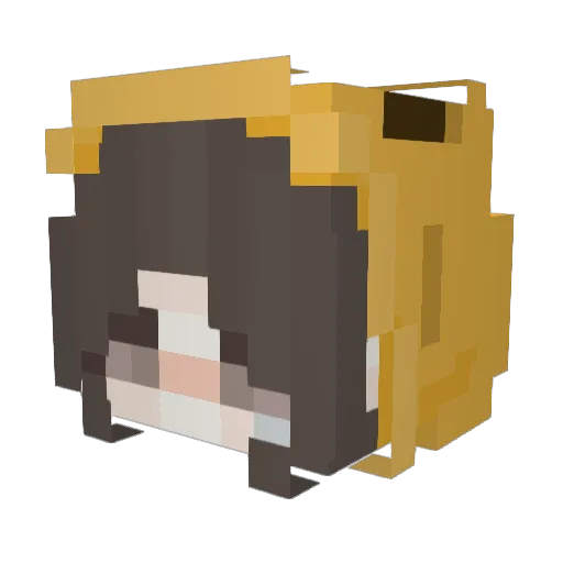 Lebasi16 Minecraft avatar head, 3D render
