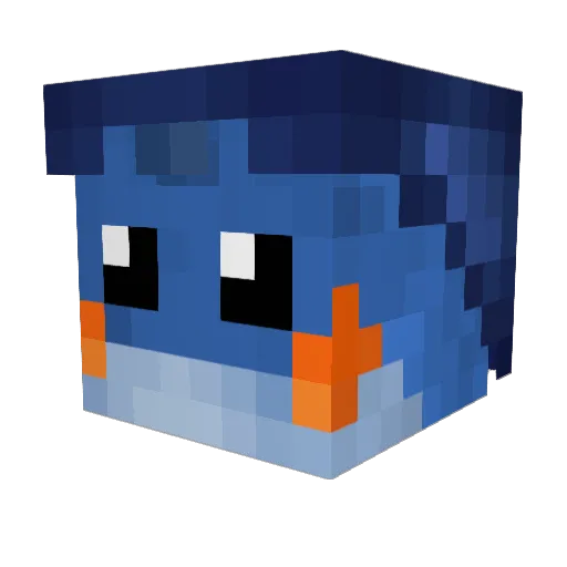 Lebelt Minecraft avatar head, 3D render