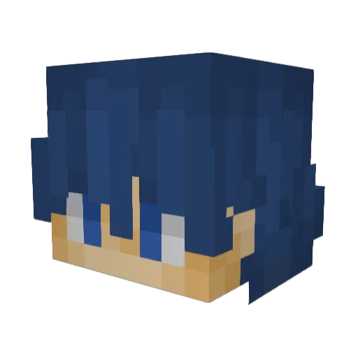 LebendigeHuhn Minecraft avatar head, 3D render