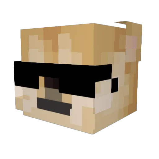 LeberkaesSemmel_ Minecraft avatar head, 3D render