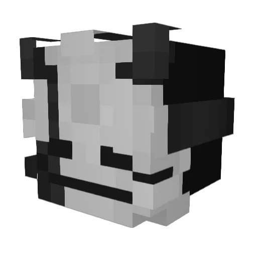 Lebipolair Minecraft avatar head, 3D render