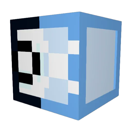 Lebo_person Minecraft avatar head, 3D render