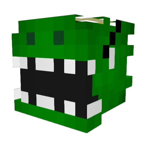 Lebron6741_ Minecraft avatar head, 3D render