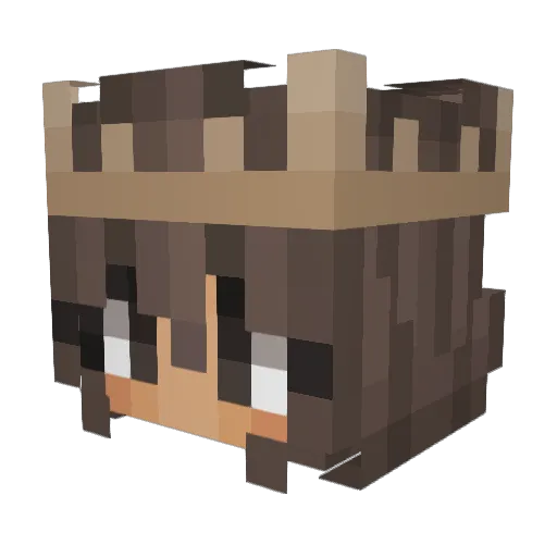 LebronJims Minecraft avatar head, 3D render
