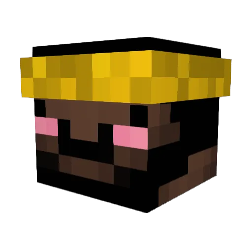 LebronJqmes Minecraft avatar head, 3D render