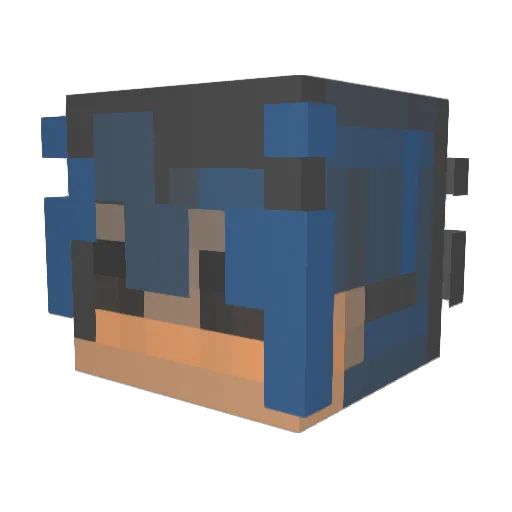 LebronRP Minecraft avatar head, 3D render