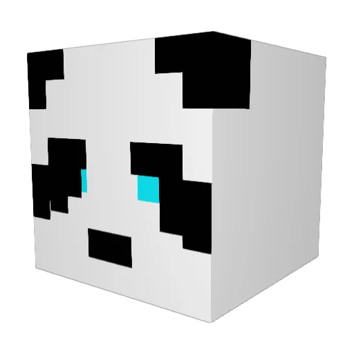 Lecacy_ Minecraft avatar head, 3D render