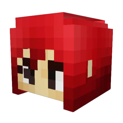Lecater1707 Minecraft avatar head, 3D render