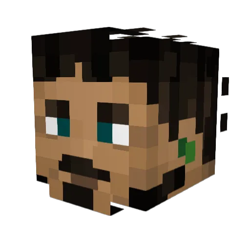 LecheBoy98 Minecraft avatar head, 3D render