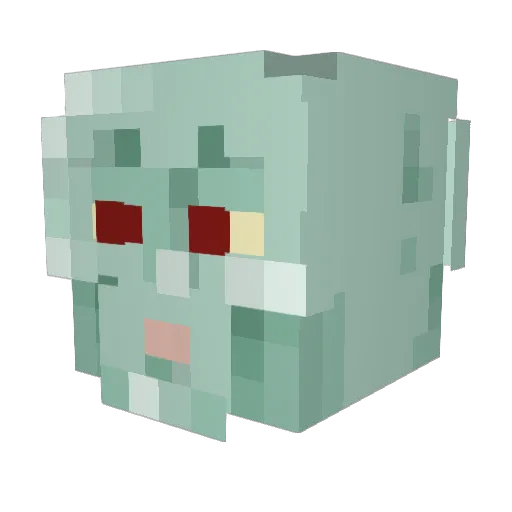 LecheGamer24 Minecraft avatar head, 3D render