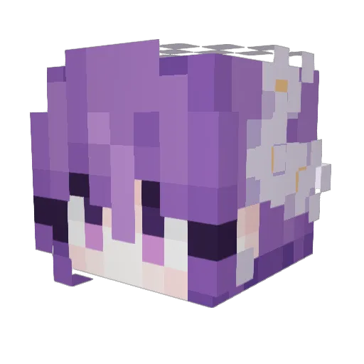 Lechugaa_Moradaa Minecraft avatar head, 3D render