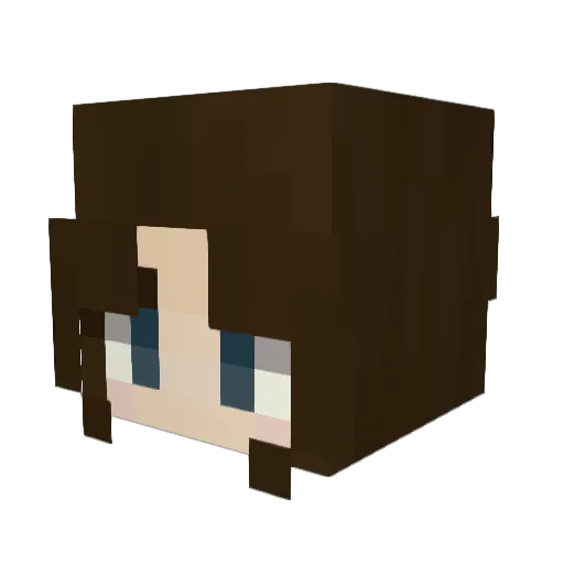 Lechughes Minecraft avatar head, 3D render