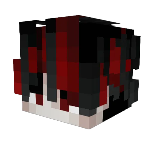 Leciii Minecraft avatar head, 3D render