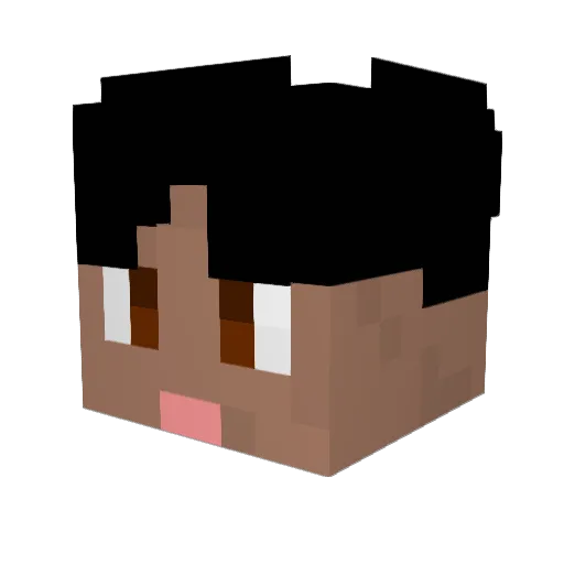 Lecister_champs Minecraft avatar head, 3D render