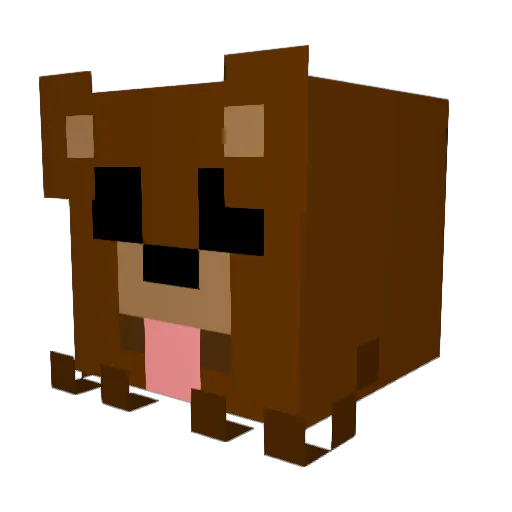 LeckerSalami Minecraft avatar head, 3D render