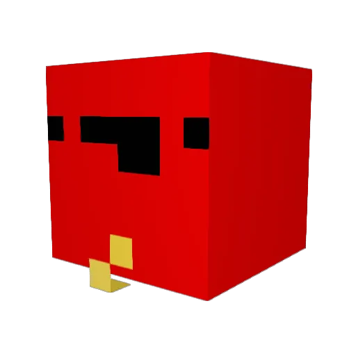 LeckereWurst Minecraft avatar head, 3D render