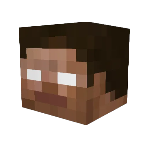 Lecko Minecraft avatar head, 3D render
