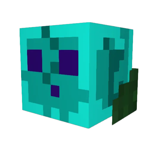 Lecoinlive Minecraft avatar head, 3D render