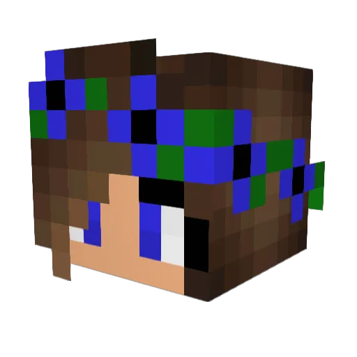 Lecrakdu74 Minecraft avatar head, 3D render