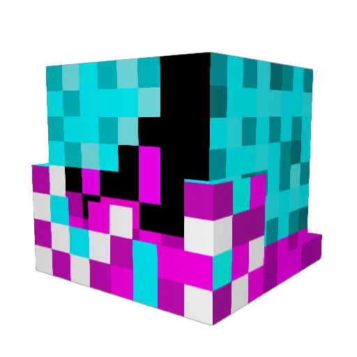 Lecrox45 Minecraft avatar head, 3D render