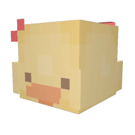 LectorFarmer Minecraft avatar head, 3D render