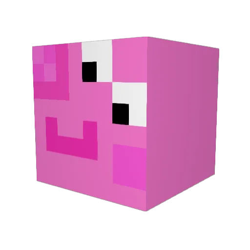Lectron23 Minecraft avatar head, 3D render