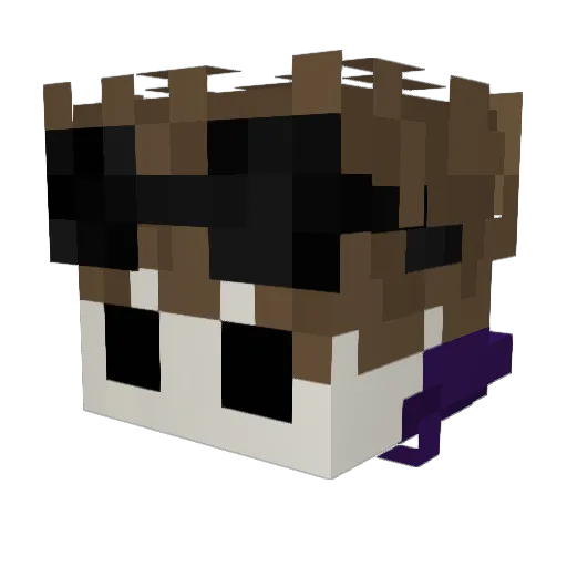 Lectyra Minecraft avatar head, 3D render