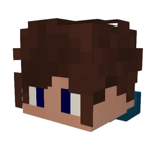 Leczolak Minecraft avatar head, 3D render