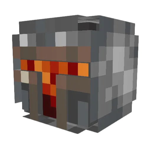 LedMC Minecraft avatar head, 3D render
