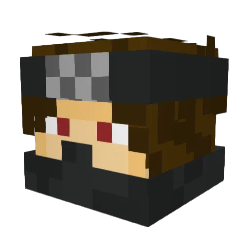 LedZeppe Minecraft avatar head, 3D render