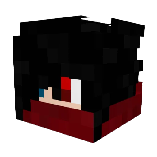Ledar00 Minecraft avatar head, 3D render