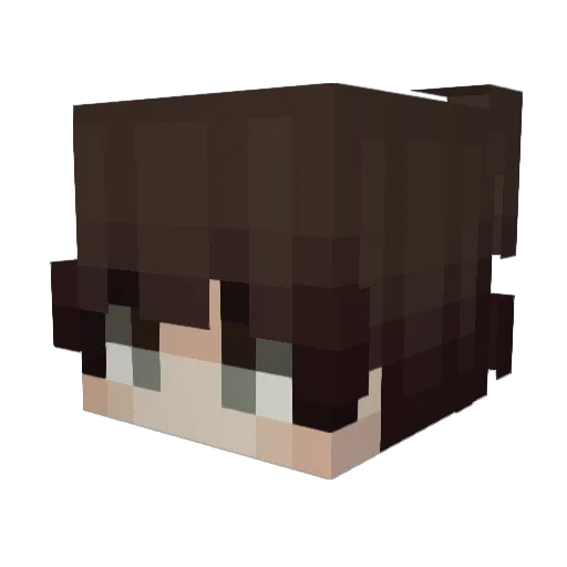 LedenIsMe Minecraft avatar head, 3D render