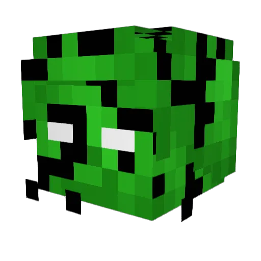 Ledin Minecraft avatar head, 3D render