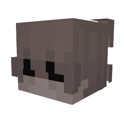 LedocoinFN Minecraft avatar head, 3D render
