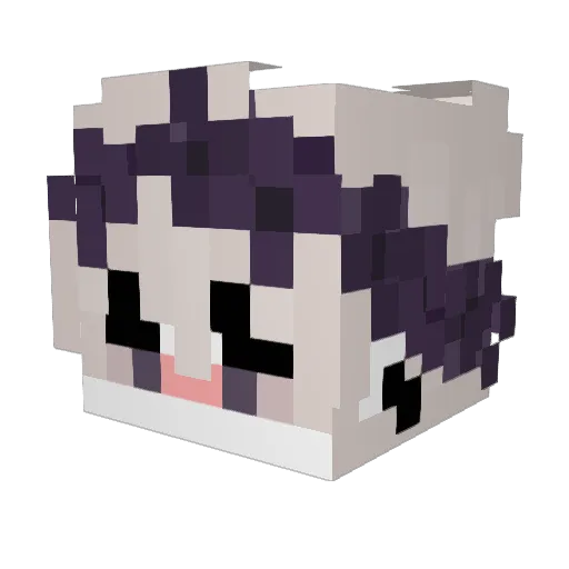 Ledure Minecraft avatar head, 3D render