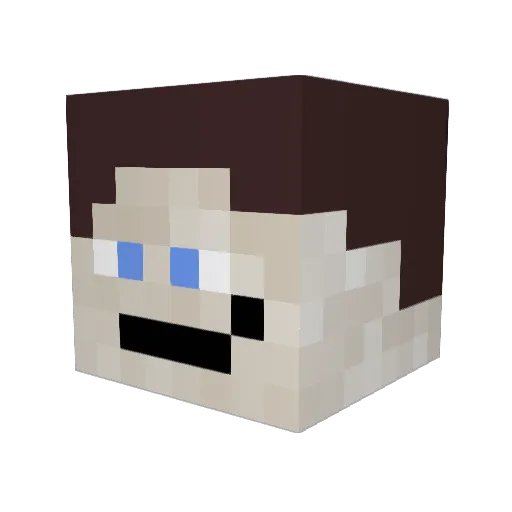 Lee0012 Minecraft avatar head, 3D render