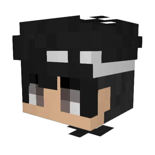 Lee4hun Minecraft avatar head, 3D render