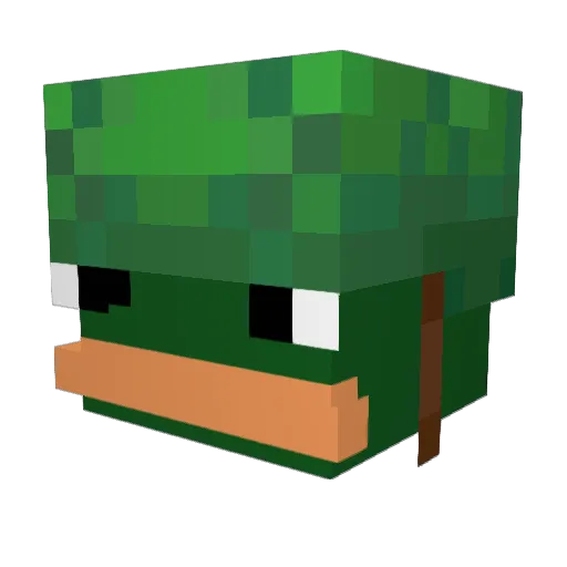 Lee599 Minecraft avatar head, 3D render