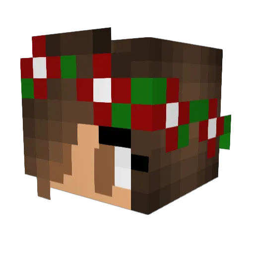 LeeBear24 Minecraft avatar head, 3D render